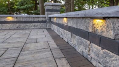 Outdoor lighting installation